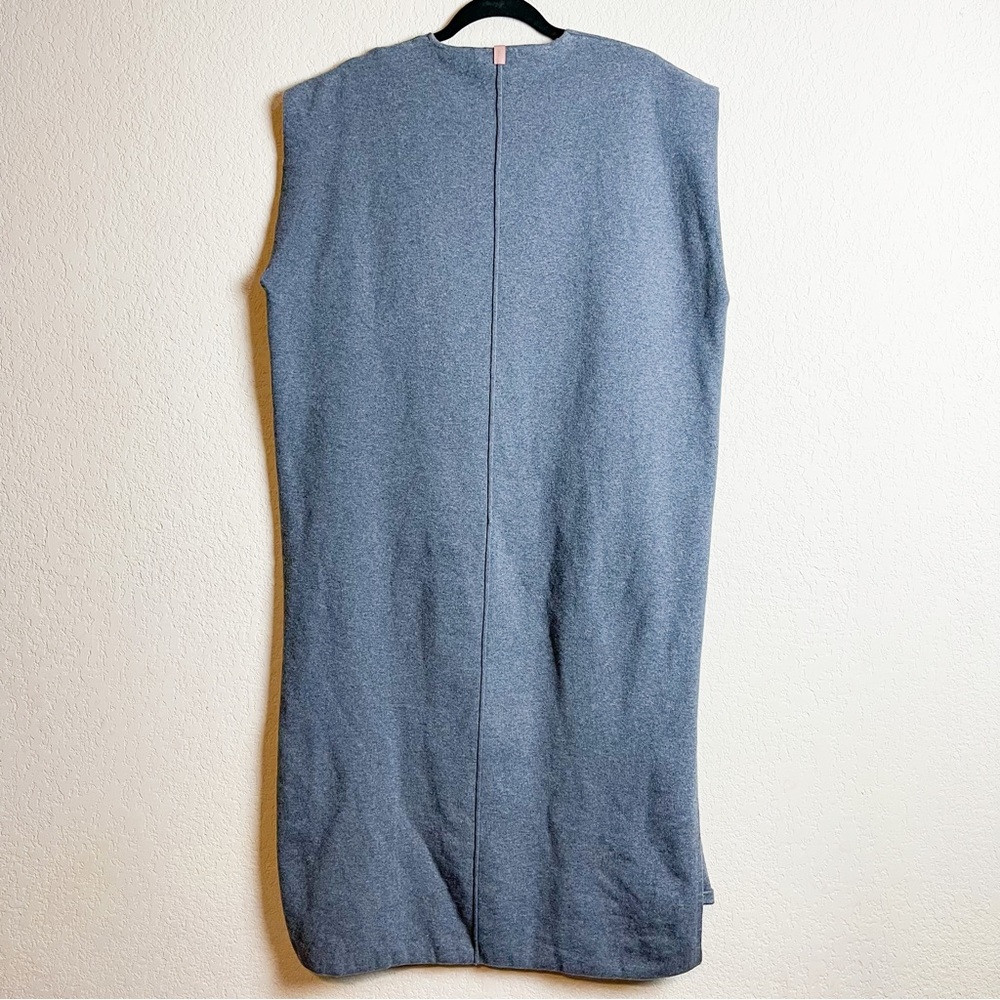 Lunya Cozy Cotton Silk Oversized Dress Sleeveless V-Neck Grey Size Medium - Picture 6 of 8